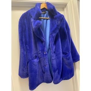 Blue Fur Coat